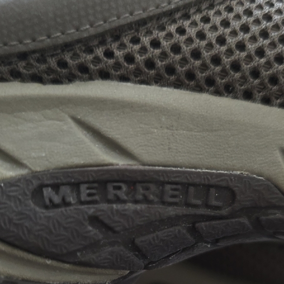 Merrell Encore Breeze Dark Earth Mesh Mules Sz 9 - Picture 12 of 12